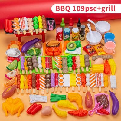 Cross-Border Kids' BBQ Play Set: Simulation Food & Kitchen Toys for Children