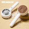 Cat Steam Brush for Shedding Spray Pet Grooming Brush with Release Button Steamy Pet Hair Removal Comb for Long Short Haired Cats Dogs
