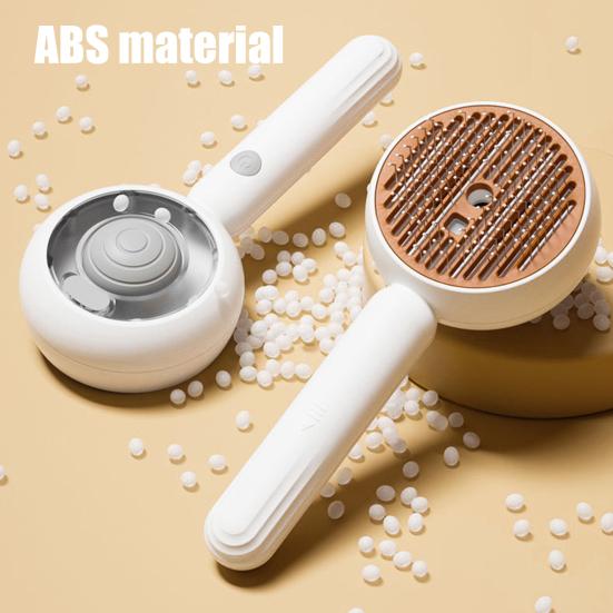 Cat Steam Brush for Shedding Spray Pet Grooming Brush with Release Button Steamy Pet Hair Removal Comb for Long Short Haired Cats Dogs
