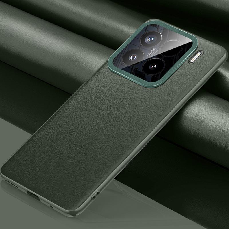 Xiaomi 15pro Phone Case, Fashionable Lens All-inclusive Xiaomi Shockproof 15 Business Men's and Women Por Plain Leather Case