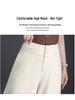 2026 Spring/Summer Women's Korean-Style High-Waisted Wide-Leg Chic Trousers