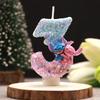 Stitching Cartoon Digital Candles Double Color Birthday Party Festival Exquisite Candle Cake