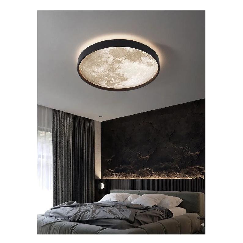 Moon Wall Lamp Living Room Background Wall Ceiling Lamp Art Bedroom Ceiling Lamp Imitating the Moon Surface Decorative Lamp
