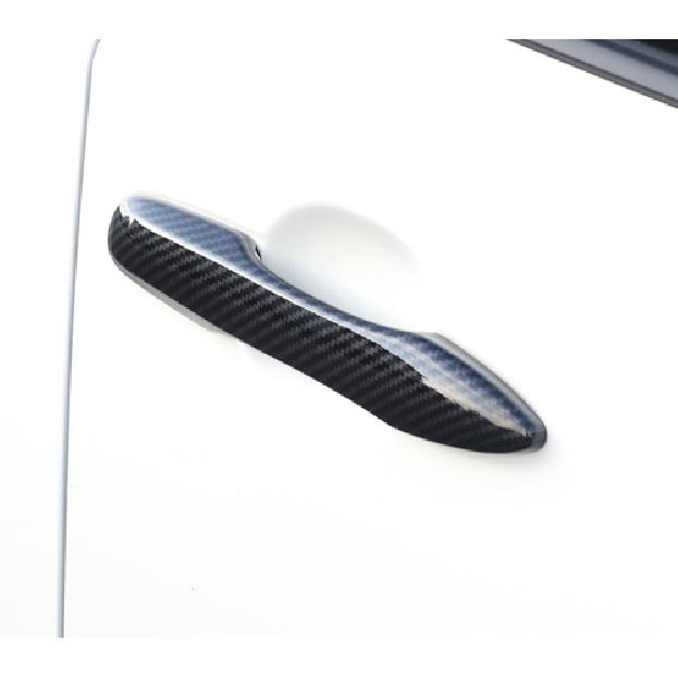 Carbon Fiber Door Handle Cover Trim for -2024 Toyota Corolla Sedan Decorate