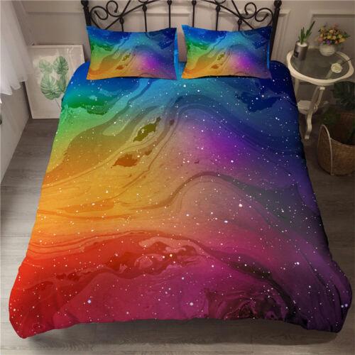 Doona Duvet Quilt Cover Set Colorful Pillowcases Single Double Queen King Beds