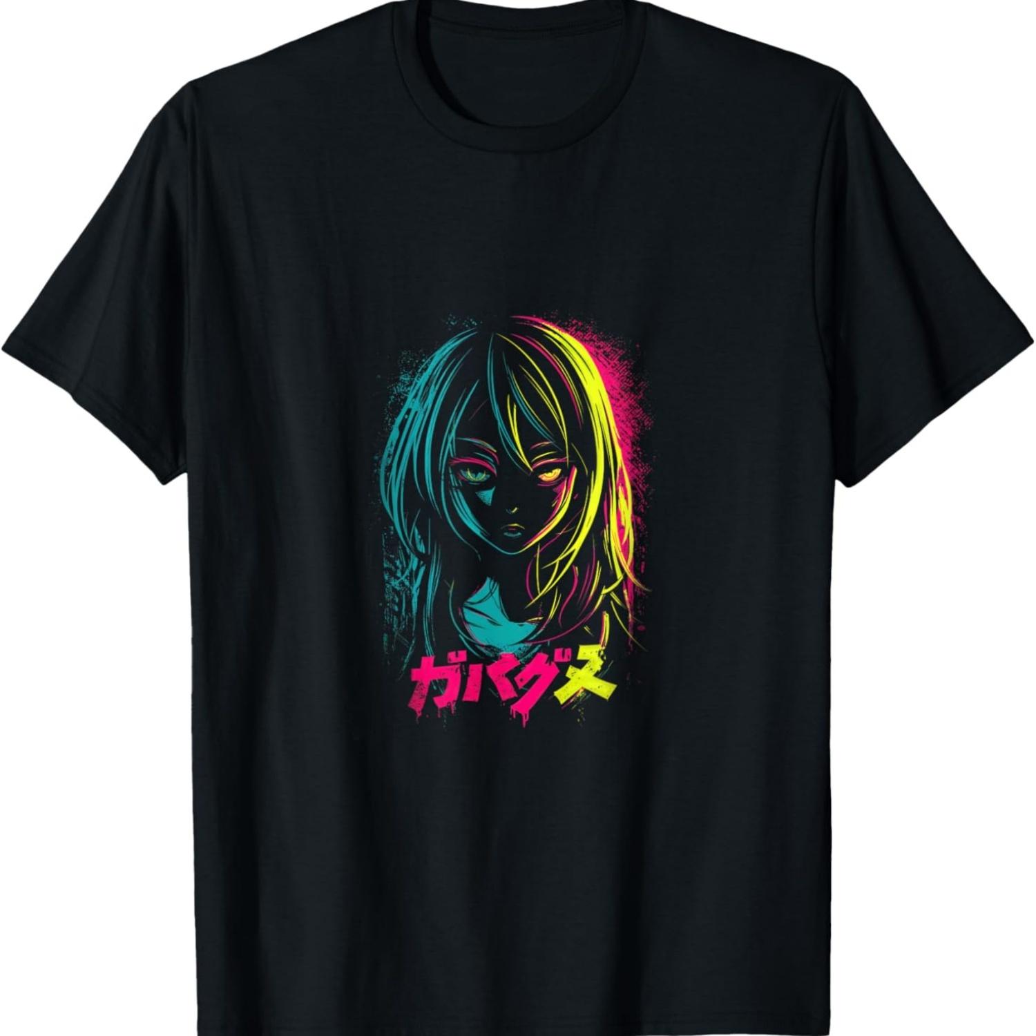 Cyberpunk Anime Girl XIII T-Shirt S