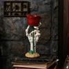 Skeleton Hand Candle Holder Halloween Rose Holder Gothic Resin Decorative Ornament Table Ornaments for Home Decor Dark Style Romantic Atmosphere