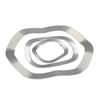 304 Stainless Steel Triple-Wave Washer Seal Ring Shim M3456810DIN42013 for Shock Absorption