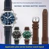 For Iwc IW378003 378005 377709 500916 Pilot Princekin Mark Wrist Band Men's Watchband 20mm 21mm Soft Genuine Leather Watch Strap