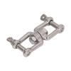 304 Stainless Steel Double Jaw Shackle Rustproof Universal Jaw Anchor Connector for Hardware