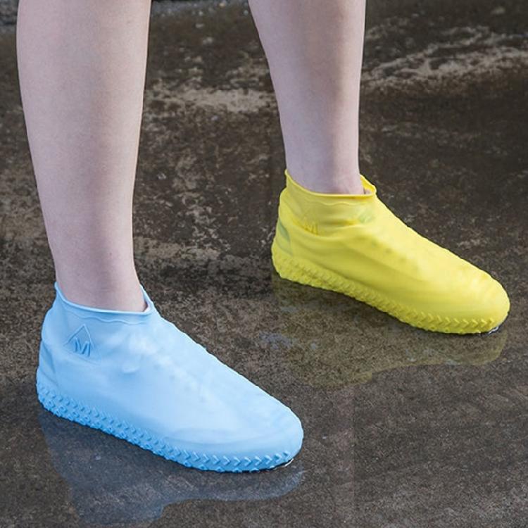 Collapsible Anti Slip Rain Shoe Covers Reusable Silicone Design Full Coverage Shoe Protectors For Hiking Daily Use