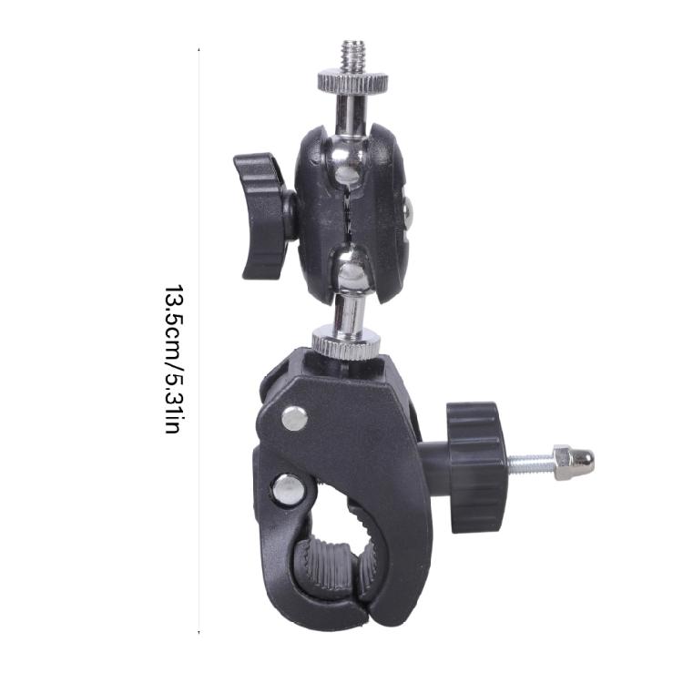 MultiFunctional Camera Clamp Mount With Adjustable Angles For DSLR Camcorder Studio Photography for 1.6-6cm Handlebar