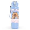 1PC Just A Girl Who Loves Her Mama Heart Print 750ml Color Plastic Sports Water Bottle Leakproof Flip Straw Lid Suitable for Sports Office Home Use