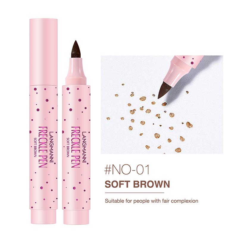 

langmanni 2 colors waterproof and sweatproof easy color freckle pen long lasting color freckle spotting pen
