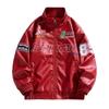 Men's Korean Style Slim Fit Leather Motorcycle Jacket - Stand Collar Baseball Design for Autumn/Winter