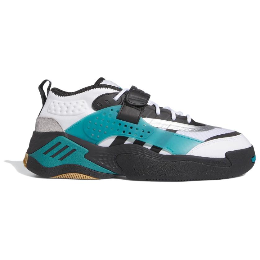 Adidas Streetball III Fashion Color Block Shock Absorption Non-Slip Low-Top Lifestyle Sneakers Unisex Sneakers White Black Blue IG6120