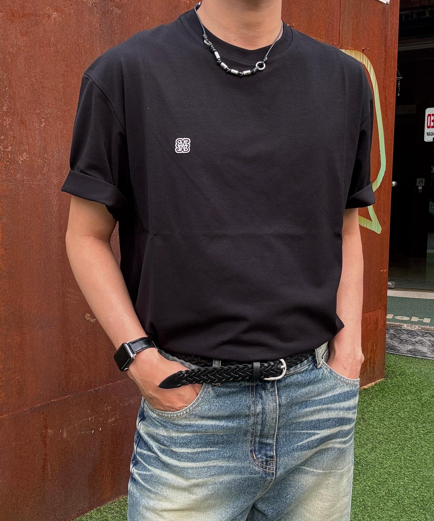 T Maker Signature Wappen Logo T-Shirt Bk Bk (Black) / 90
