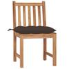 Garden Chairs 2 Pcs with Cushions Solid Teak Wood