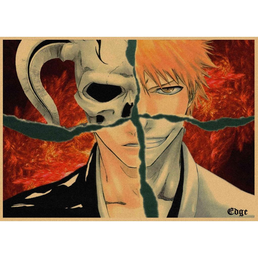 Bleach Anime Retro Kraft Paper Poster Wall Decoration