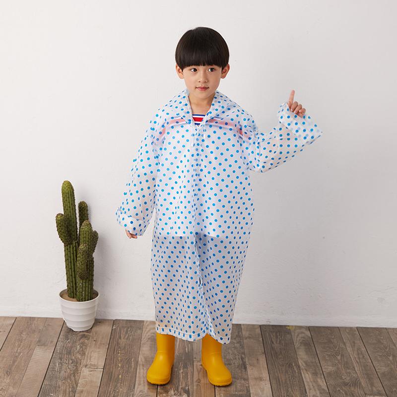 

Дождевик детский с капюшоном портативный для мальчиков и девочек дождевик пончо от дождя детский водонепроницаемый дождевик синий