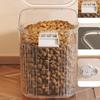 Pet Food Storage Container Airtight PET Large Capacity with Lid Cat Dog Food Bin for Home Pet Supplies