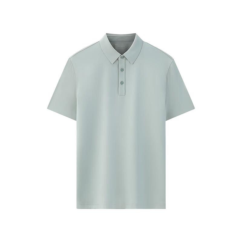 YOUNGOR Men's Comfortable Soft Short-Sleeve Polo Shirt