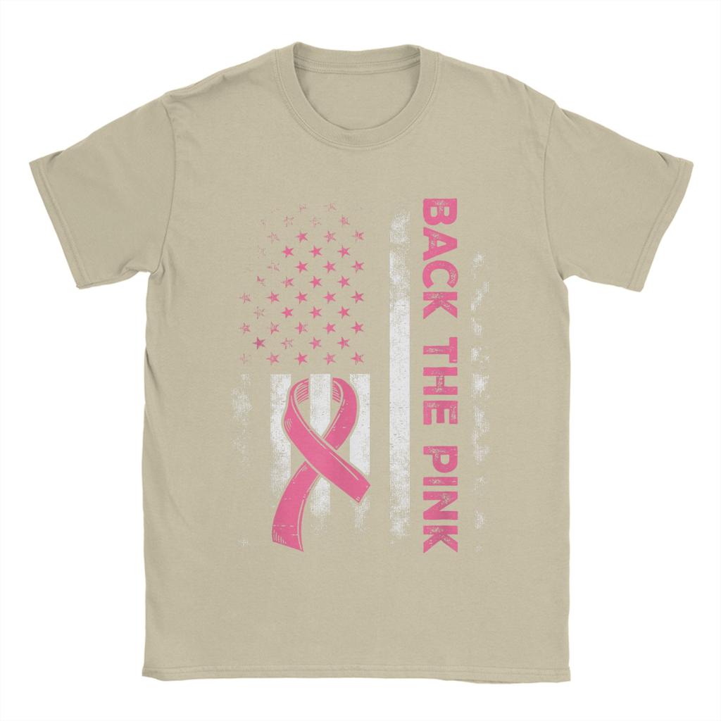 Herren Unterstütze das Pink US-Flagge Brustkrebs-Bewusstsein Frauen Männer Kinder T-Shirt T-Shirts Kleidung Sommer Y2K Basic Kurzarm