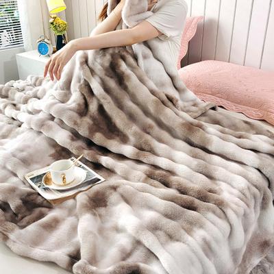 Büyük Kabarcık Polar Battaniye Baskılı Mürekkep Boyama Çift Taraflı Süt Polar Klima Battaniyesi Şal Battaniye