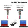 10 Pcs T1/T2 Wire Cable Snap In Connectors No-solder No-peel Quick Terminal Connections Joiners Auto Plug Electrical Accessories
