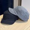 Șapcă cu cozoroc scurt, retro, simplă, cu litere imprimate, spălare veche, pentru bărbați și femei, nouă, din bumbac pur, respirabilă, cu calotă moale