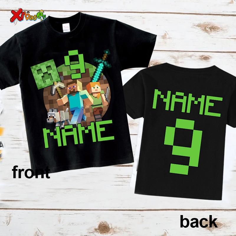 9th Birthday Boy Shirt 10th Birthday Outfit Summer Theme T-shirt Kids Matching Outfits Birthday T Shirt 8th 7th 6th Boys Shirts