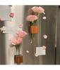 Wooden Test Tube Vase Refrigerator Magnet Hydroponic Plants Propagation Vase Planter Home Kitchen Locker Fridge Decoration