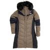 The North Face NYJ1DF90 Beige Houndstooth Long Down Jacket Jacket 80 beigeUsed