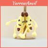 Soft Short Plush Banana Hanging Decoration Cute Stuffed Animal Keychain Toy