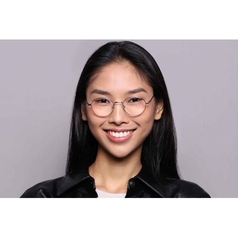 Full Rim Oval Silver Smartbuy Collection Heap M299a Fashion Unisex Eyeglasses