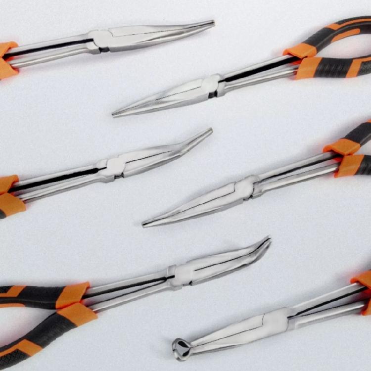 Ergonomic 11inch Long Needle Nose Pliers with NonSlip Handle for Home and Workshop Use