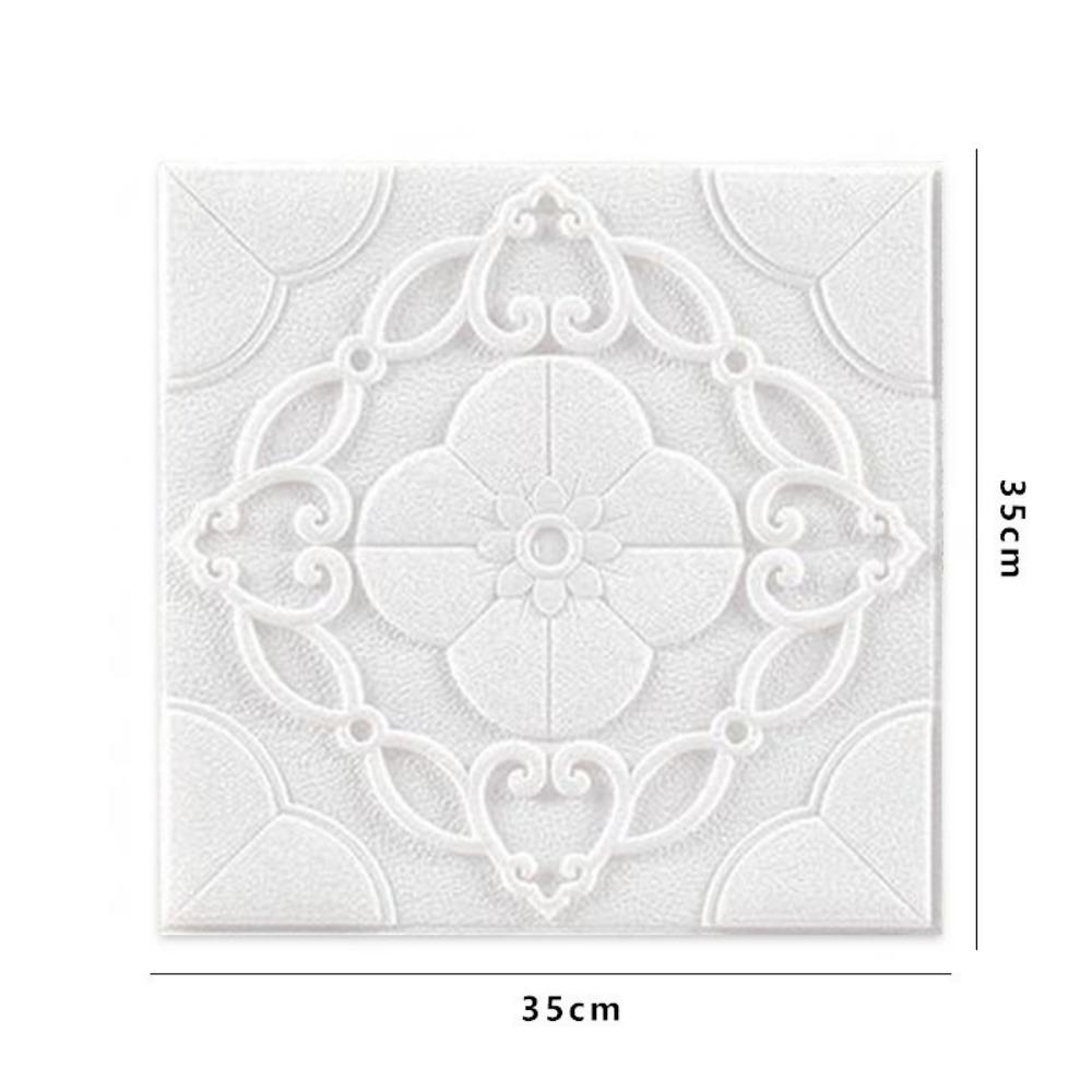 35*35cm Pianka 3D Sufit Samoprzylepne Wodoodporne Naklejki Ścienne Antykolizyjne Peel and Stick Tapeta Tło Dekoracja Sypialni