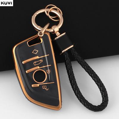 Fashion Tpu Car Remote Key Case Cover Shell For Bmw X1 X3 X4 X5 X6 F15 F16 G30 3 5 7 Series G11 F48 Accessories Fob Keychain