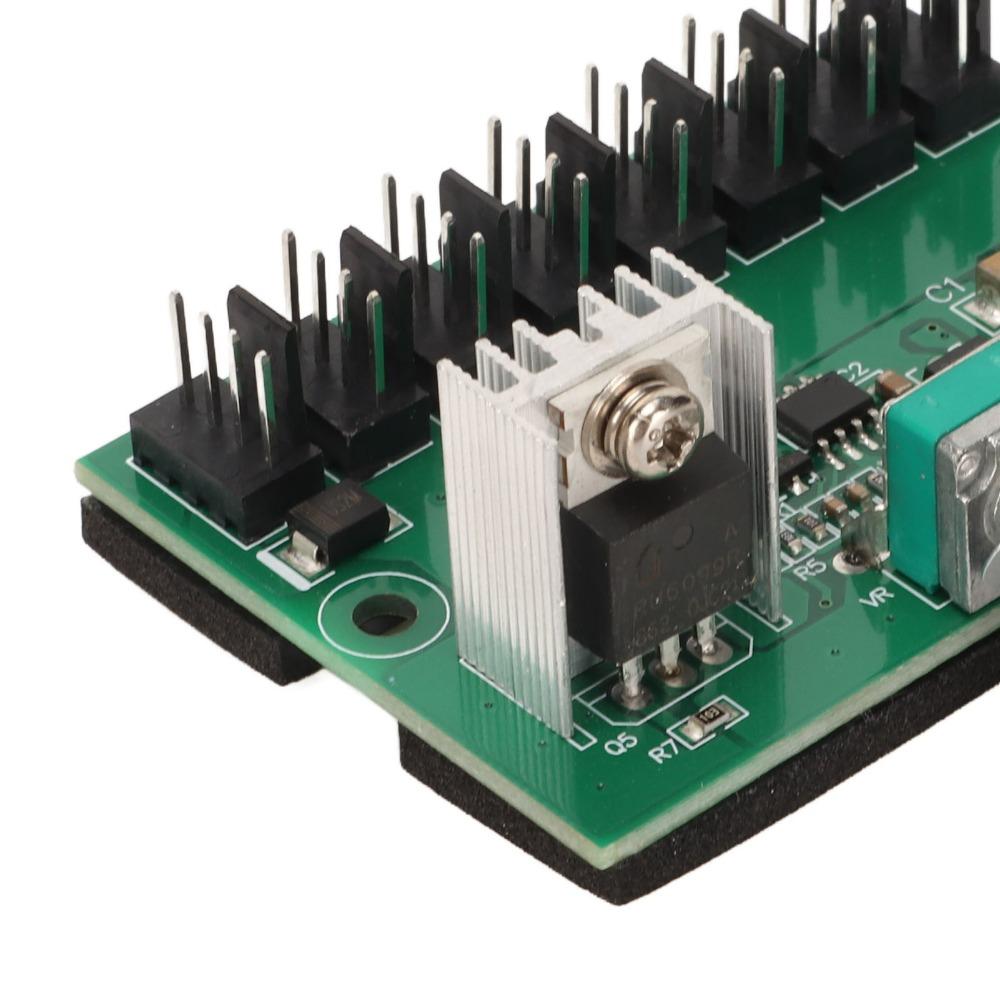 6Pin Power Interface Fan Splitter Controller Hub DC 12V Fan Speed Controller Mining Machines