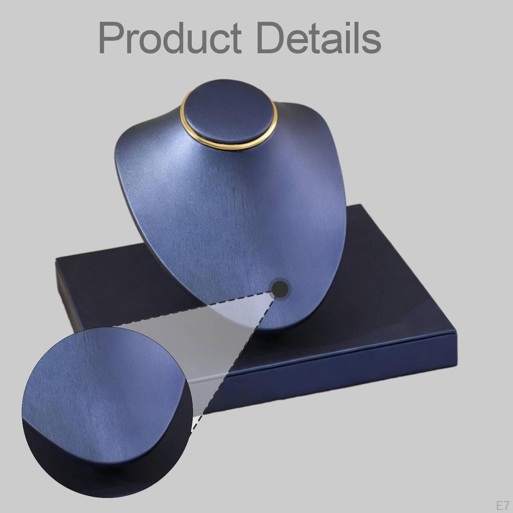 Collar Display Mannequin Necklace Stand Jewelry Organizer PU Leather Versatile And Sturdy Model