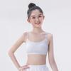 Girls' Adjustable Cotton Bandeau Bra for Middle & High School Students, Ages 12-18