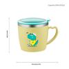 1pc 250ml/8.5oz Office Cup With Lid Handle Coffee Cup Hand Cup Milk Cup Gift Cup 304 Stainless Steel Mark Cup