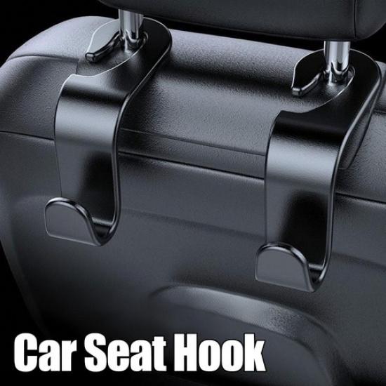 2pcs Car Seat Hook Rear Hanging Bag Holder Storage Bag Wallet Storage Hooks