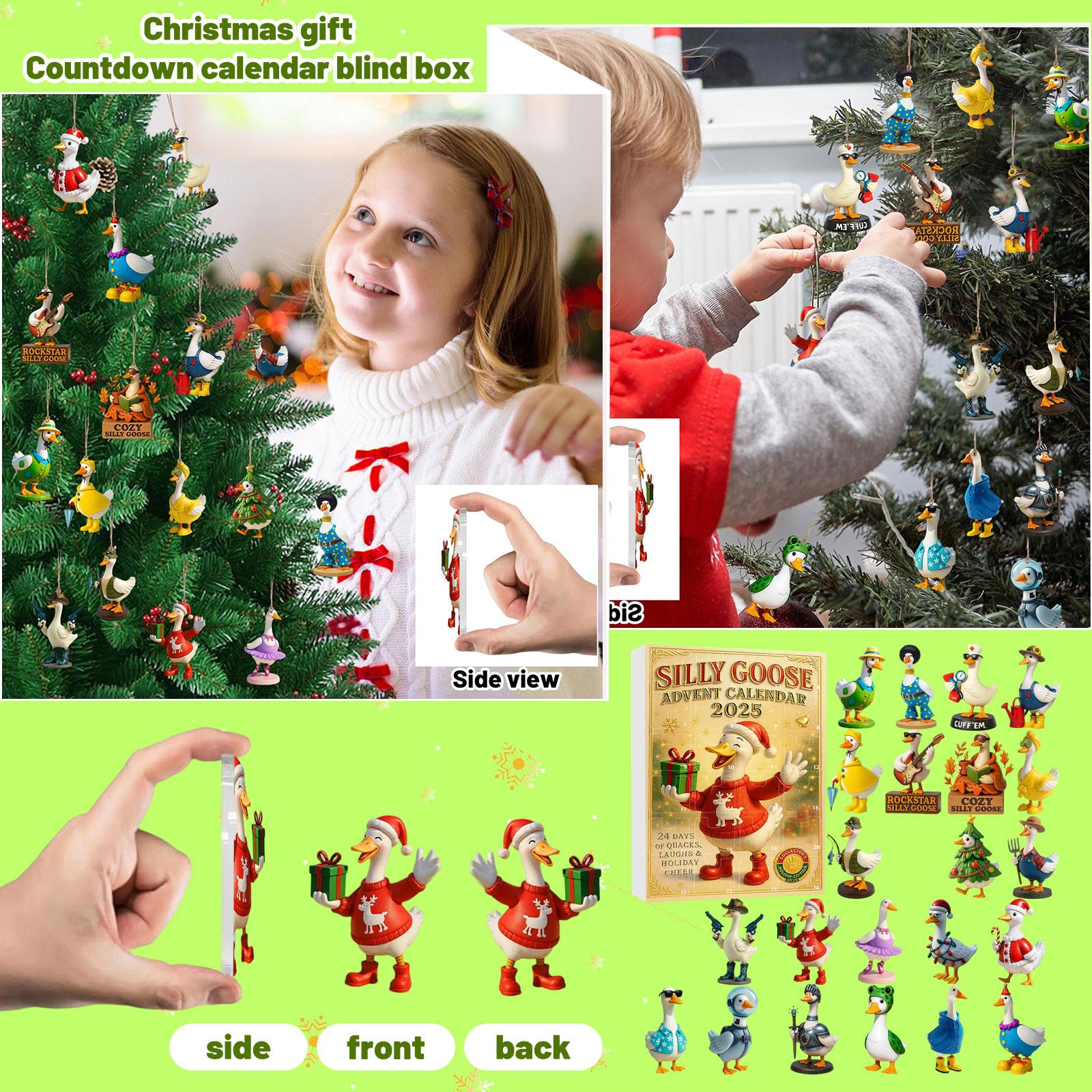 

2D Flat Acrylic Hanging Christmas Advent Calendar One Size