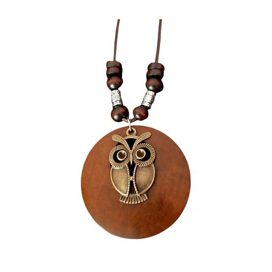 

Женская цепочка для свитера, однослойные деревянные бусины, декоративная роза, кулон, ретро-стиль, этническая одежда, украшения для свиданий, выпускного вечера, украшения для одежды, ожерелье D