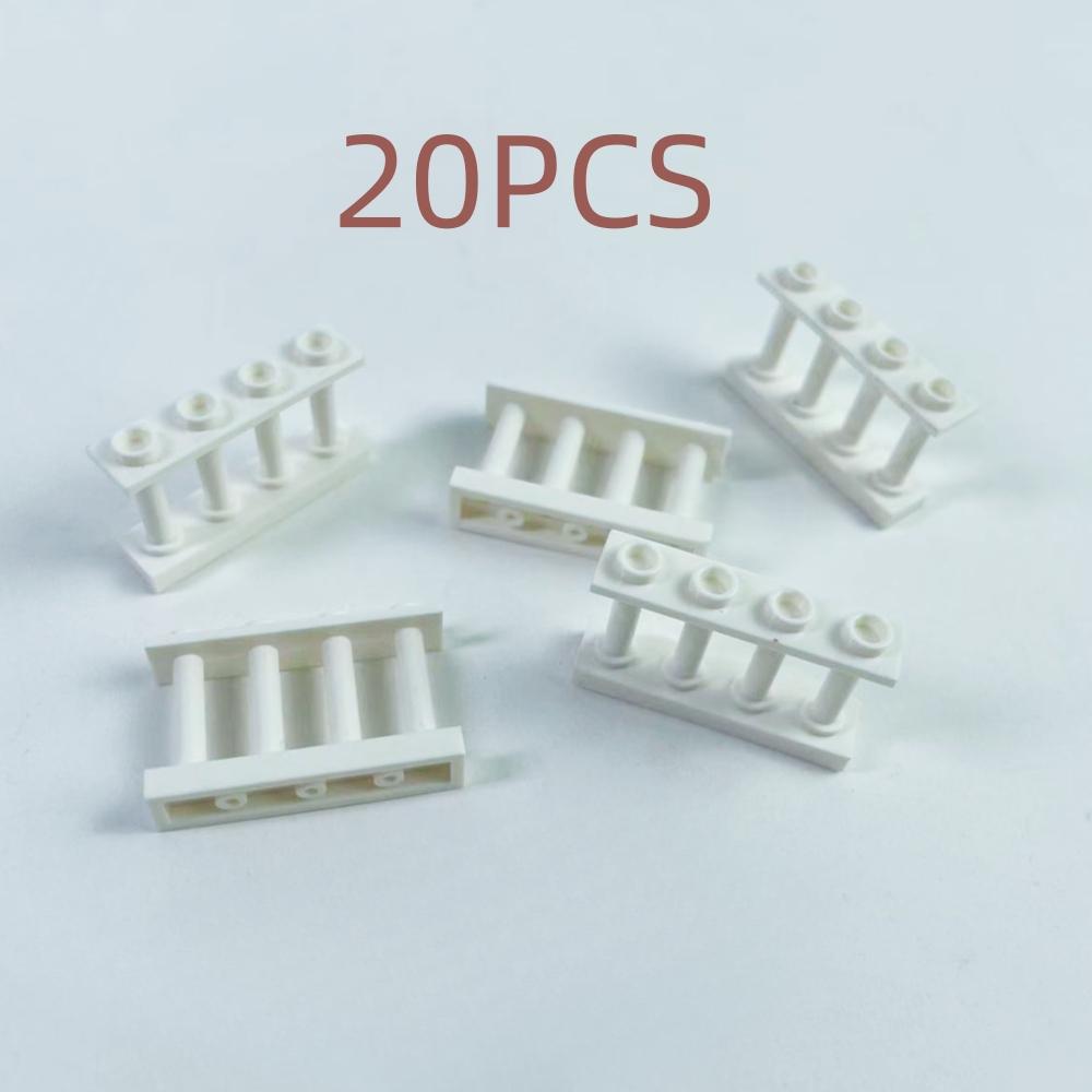 20PCS DIY Fence Railing Compatible Model Building Block Accessories Basic Components for House Garden Gift Toy Parts Compatible