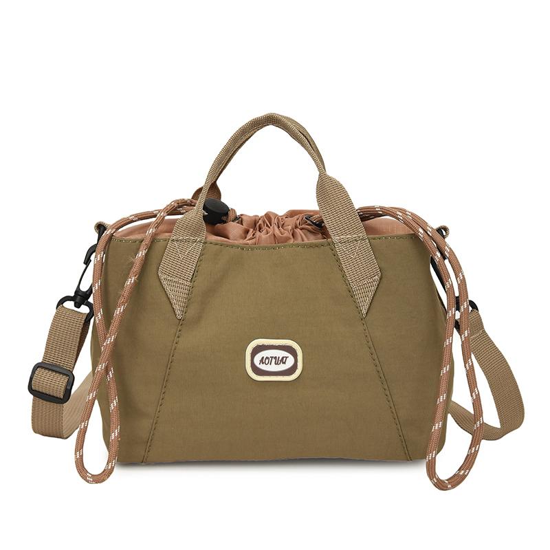 Sommer Zugband Colorblock Modisch Leicht Nylon Schultertasche Lässig Outdoor Phe Tasche