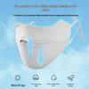 UV Protection Gradient Face Veil: Breathable 3D Eye Corner Shield for Summer Outdoor Use