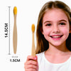 Ready Stock Fast Shipping Custom Kids Soft Natural BPA Free Biodegradable Kraft Box Bamboo Toothbrush