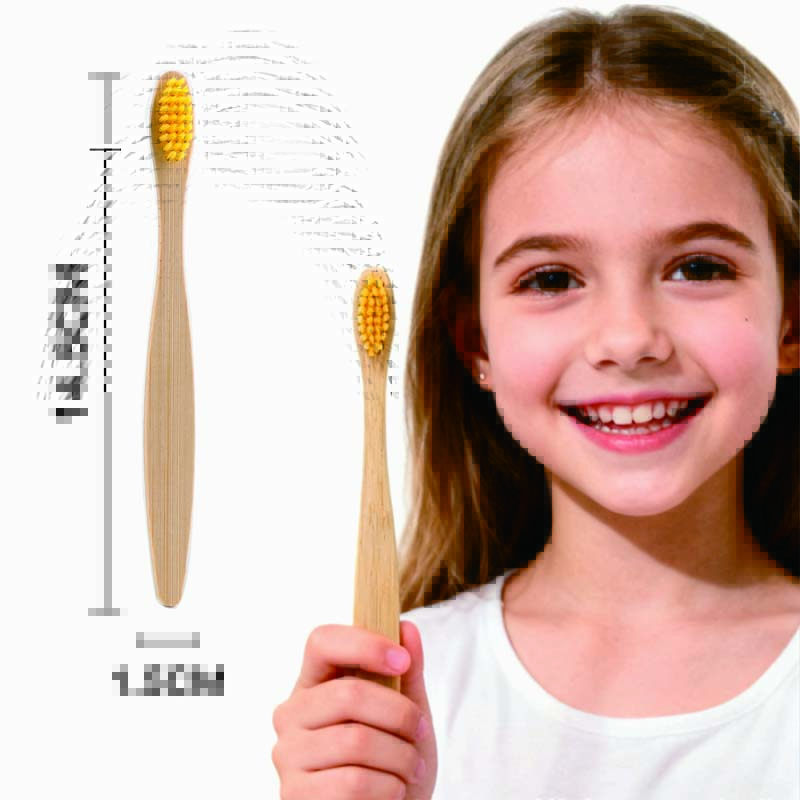 Ready Stock Fast Shipping Custom Kids Soft Natural BPA Free Biodegradable Kraft Box Bamboo Toothbrush